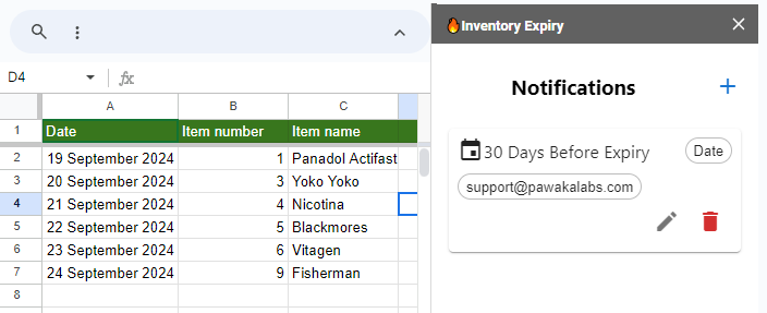 inventory expiry software screenshot