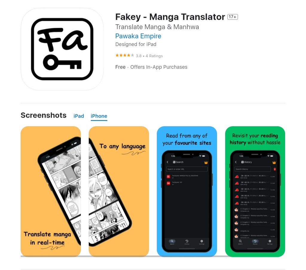 Fakey Manga Translator